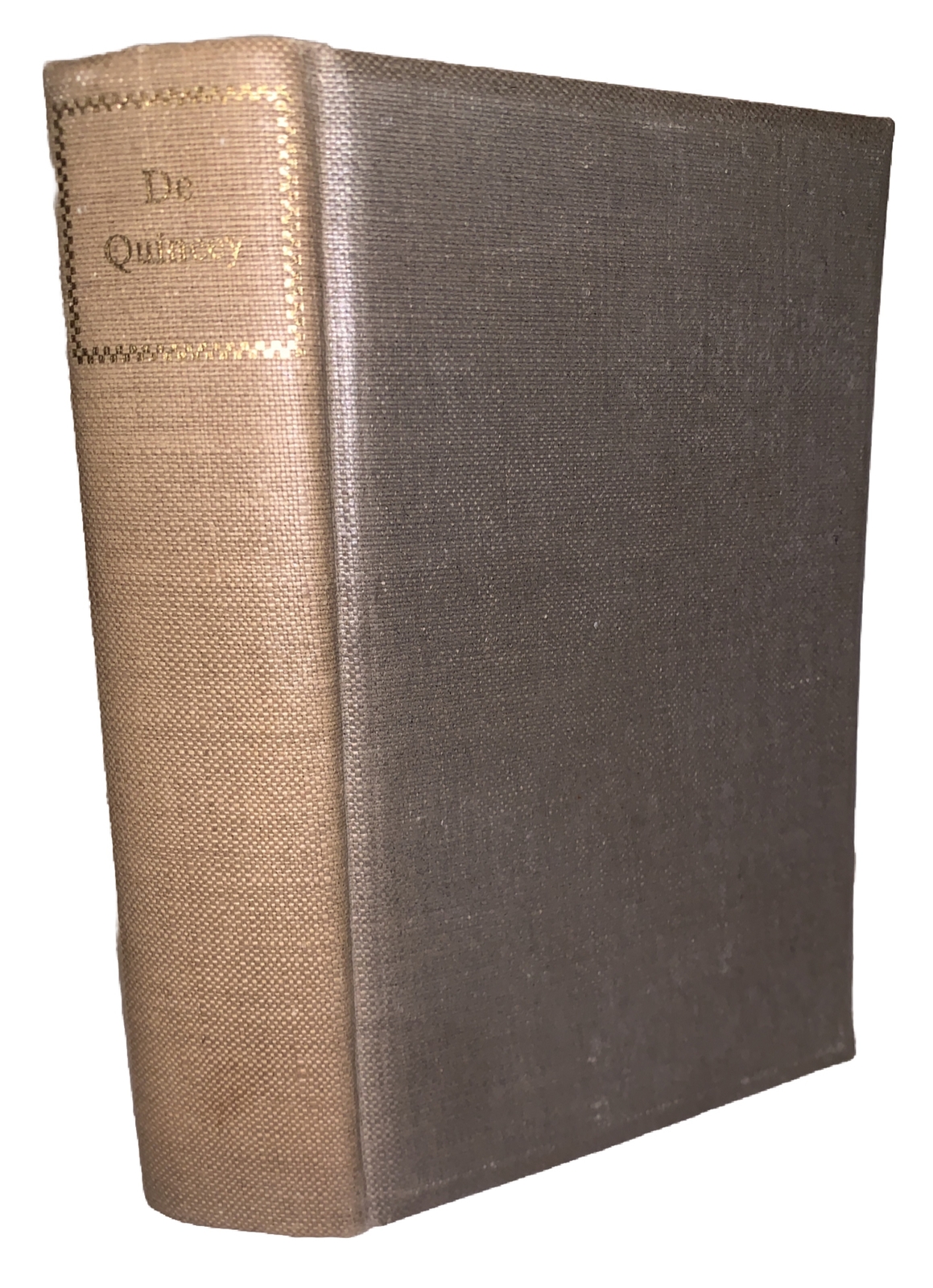 1937, 1st Ed Thus, THE NONESUCH PRESS, SELECTED WRITINGS OF THOMAS DE QUINCEY