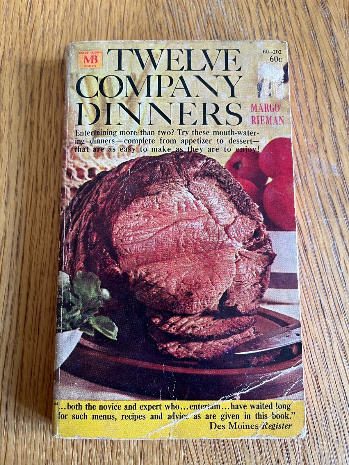 TWELVE COMPANY DINNERS by MARGO RIEMAN – MACFADDEN-BARTELL – P/B – £3.25 UK POST