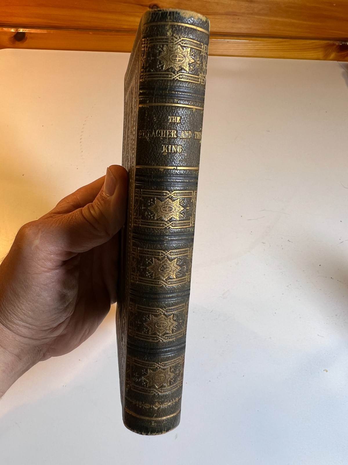 Rare Antique Victorian Book Preacher & King 1853 Scarce Fine Ornate Fancy Gilt