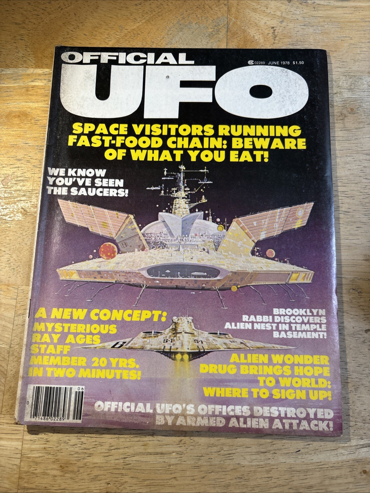 Official UFO Magazine June 1978 Ultra Rare Unread!!