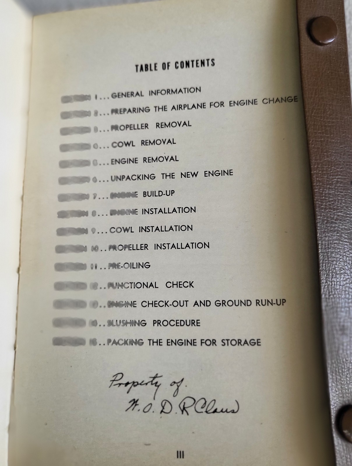 ? 1944 Engine Change Manual Boeing B-29 1st printing leather cover **EXCELLENT*