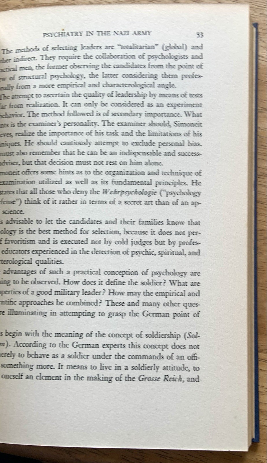 Psychiatry in War