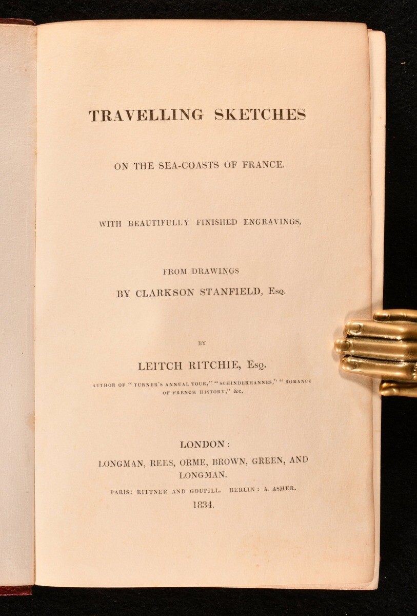 1834 Heath’s Picturesque Annual: Travelling Sketches France Illus