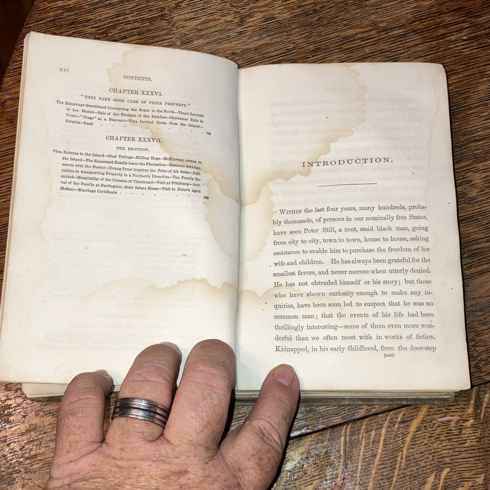 The Kidnapped and The Ransomed. 40 years of Slavery. Packard. 1856 worn book