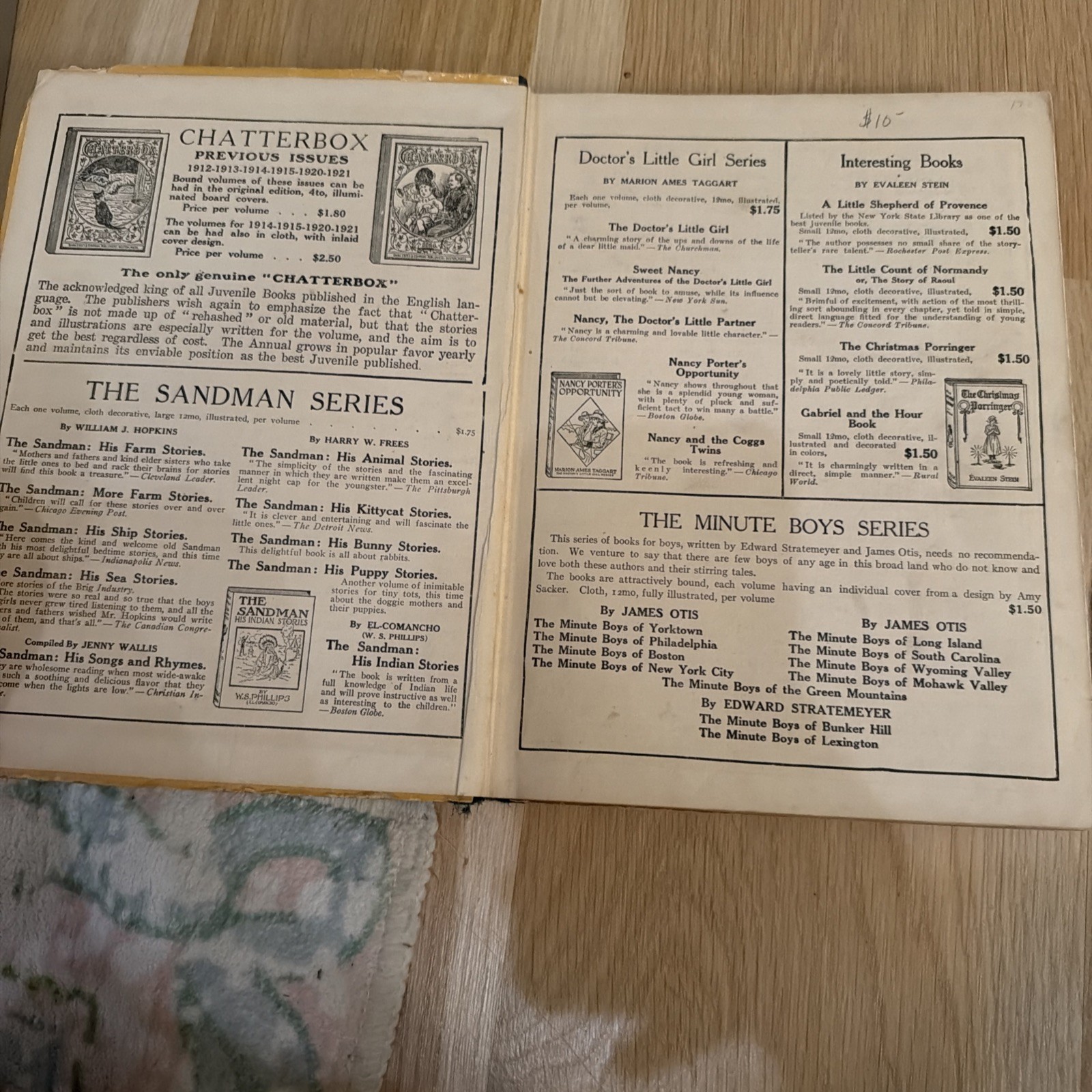 Chatterbox 1922 First Edition Childrens Annual Illustrated The Page Company