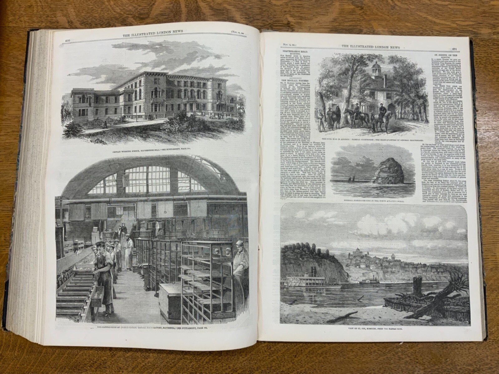 1861 Illus. London News: Vol. XXXIX, Jul – Dec., Nos. 1097-1124 – Am. Civil War