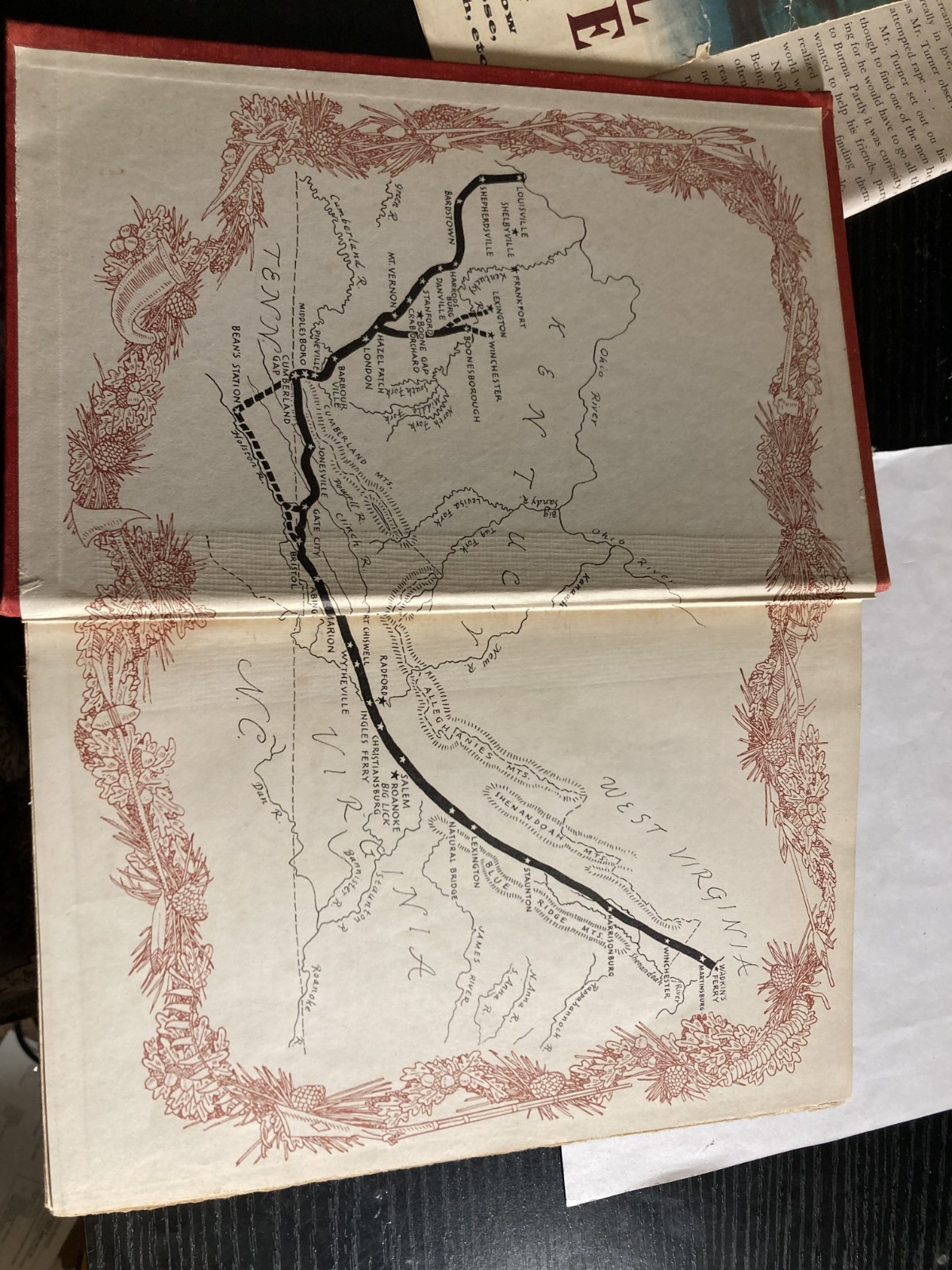 Signed ,1947 1st Edition „The Wilderness Road“ by Robert L Kincaid