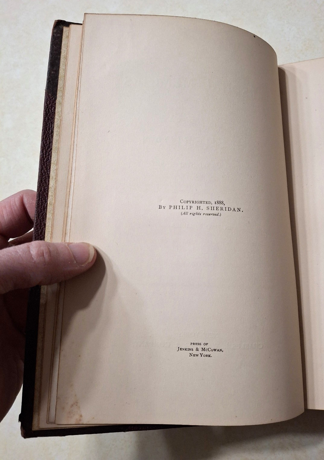 Personal Memoirs of P.H. Sheridan 1888 First Edition 2 Volume Set I & II Webster