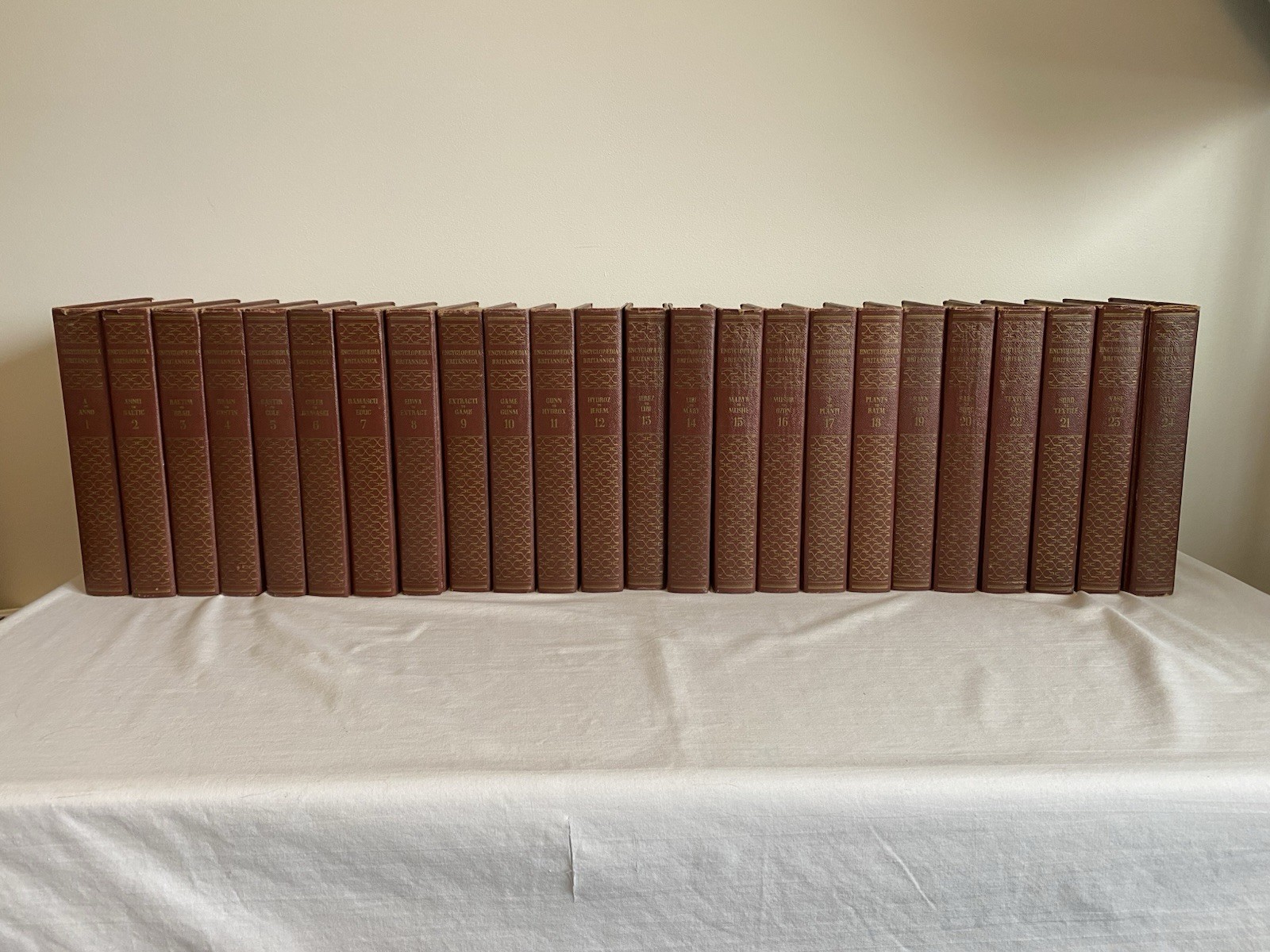 1947 Encyclopedia Britannica Set Complete 24 Volumes University Of Chicago Vtg.