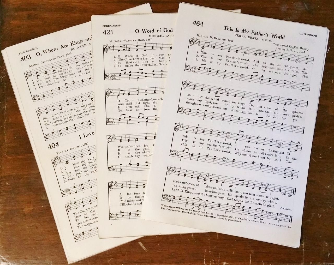 Vintage Small Size Sheet Music Pages LOT Crafting 75 Sheets from Old Hymnal