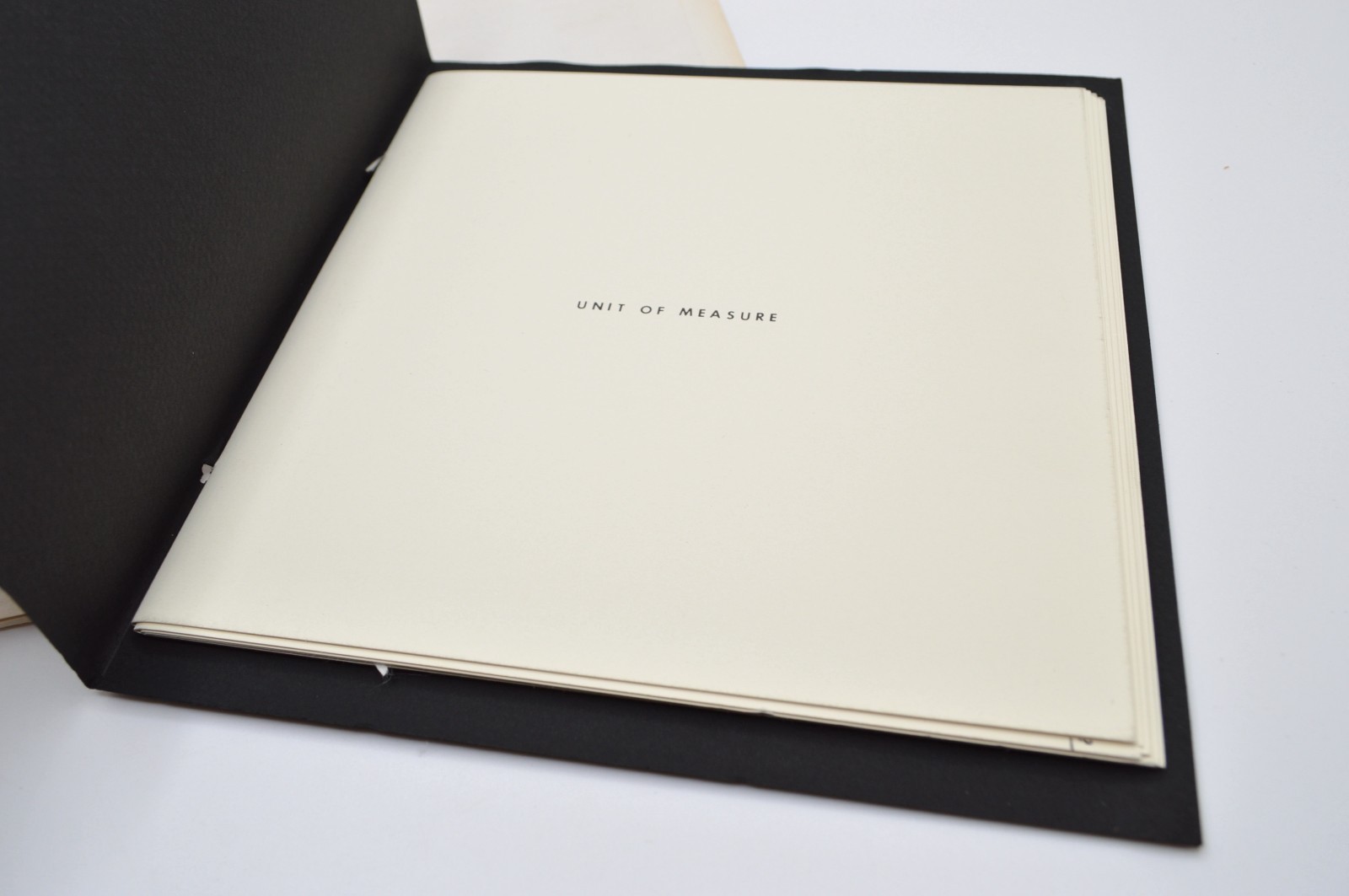 Marilyn R. Rosenberg, Unit of Measure, 1977, Visual & Concrete Poetry, Ltd Ed.