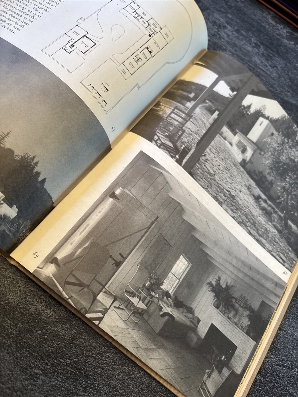 Vintage Sunset Western Ranch Houses w/Cliff May Hardcover 2nd Printing 1947