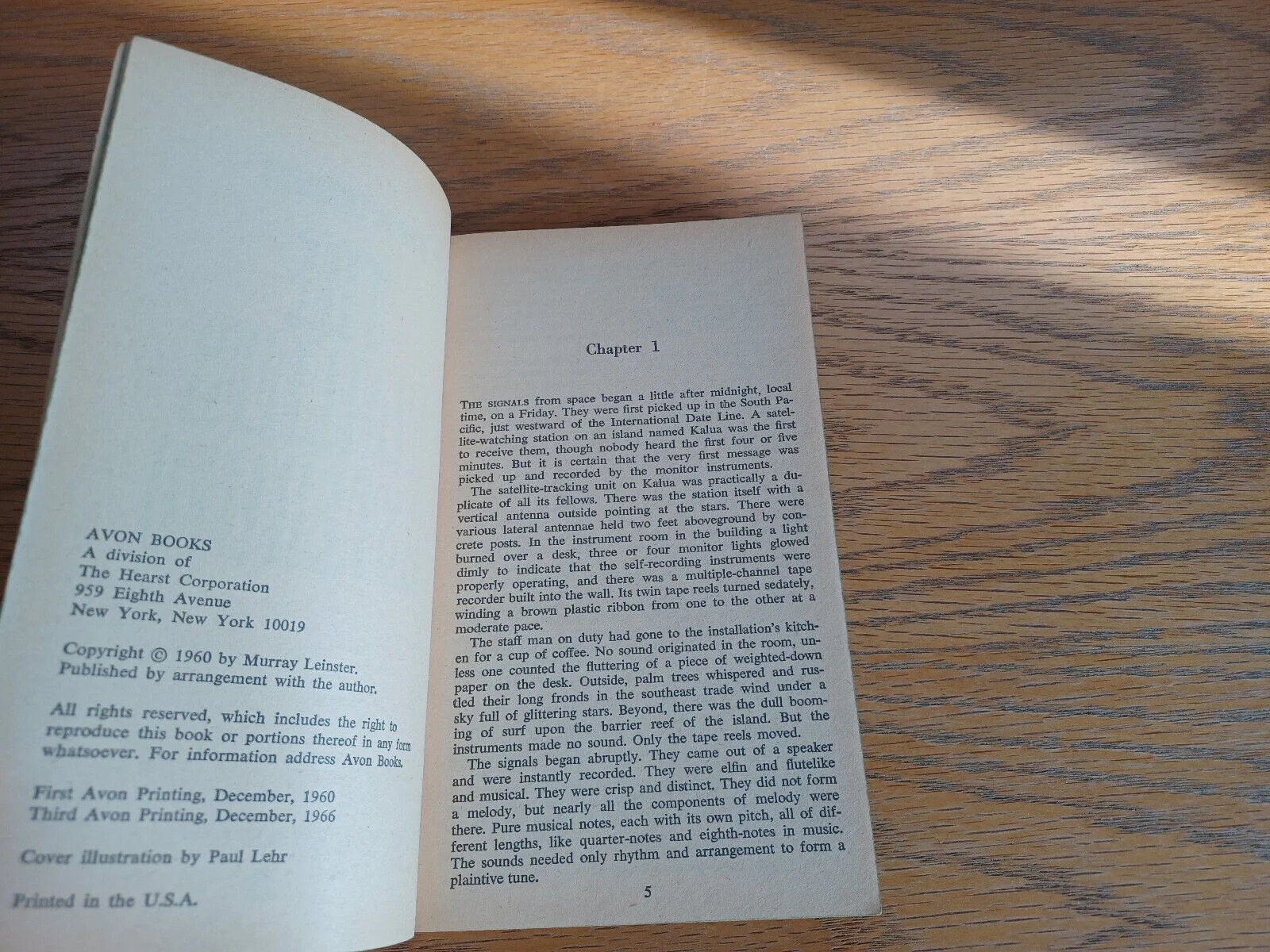 The Wailing Asteroid Murray Leinster 1966 Paperback Avon Book
