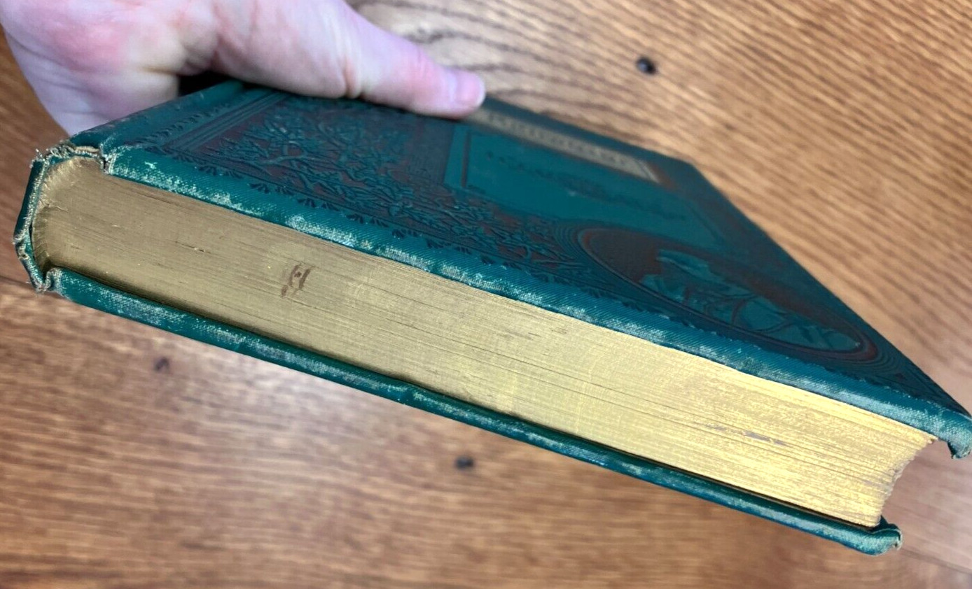 Robert Browning Poetry – 1887 Leather bound, gilded, illustrated -BEAUTIFUL Copy