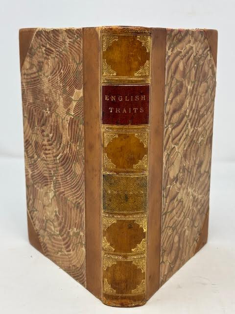 ENGLISH TRAITS BY RALPH WALDO EMERSON (LEATHER)- DAVID MCKAY PUB-VERY GOOD