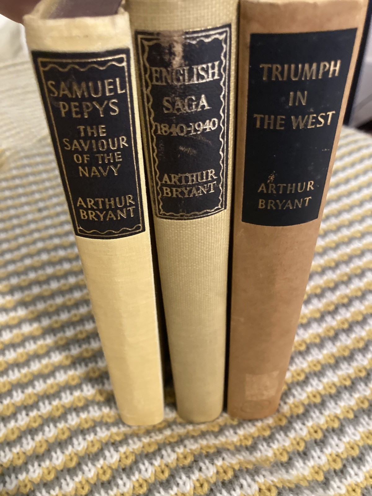 Vintage Arthur Bryant Books x 3 Samuel Pepys,Triumph in the West & English Saga