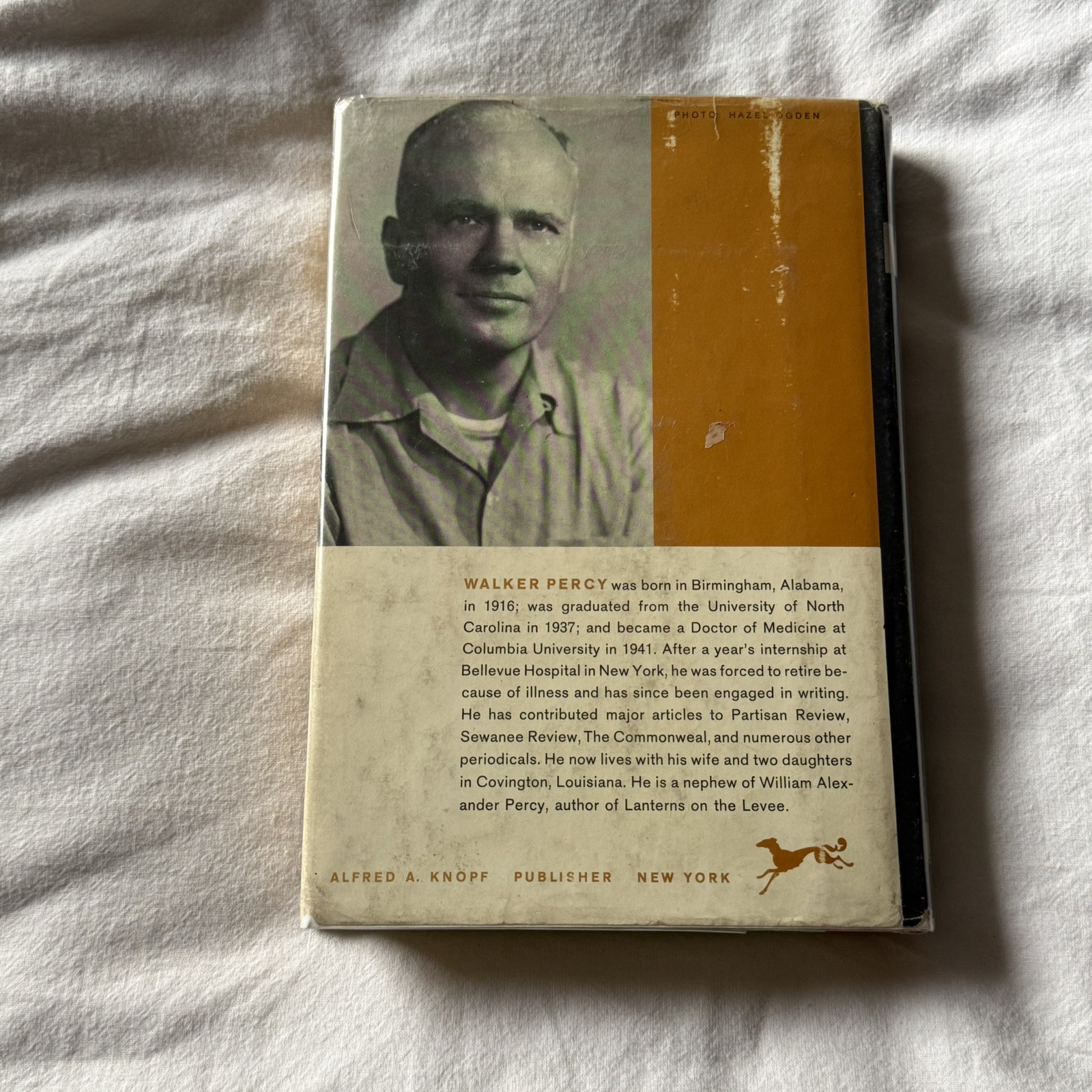 SIGNED The Moviegoer – Walker Percy 1977 1st Edition 4th Printing Knopf HC DJ