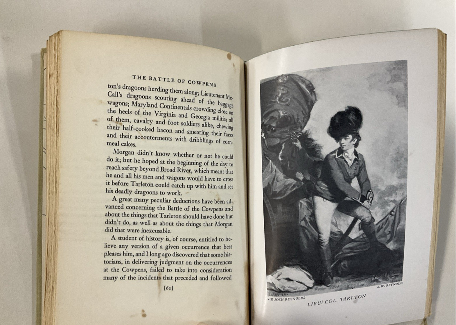 Battle of Cowpens Revolutionary War by Kenneth Roberts HC 1958 Doubleday VNTG