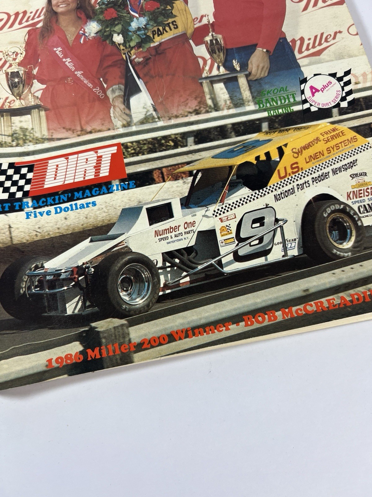 1987 Super Dirt Week Program Miller 300 Syracuse NY Fairgrounds Vintage