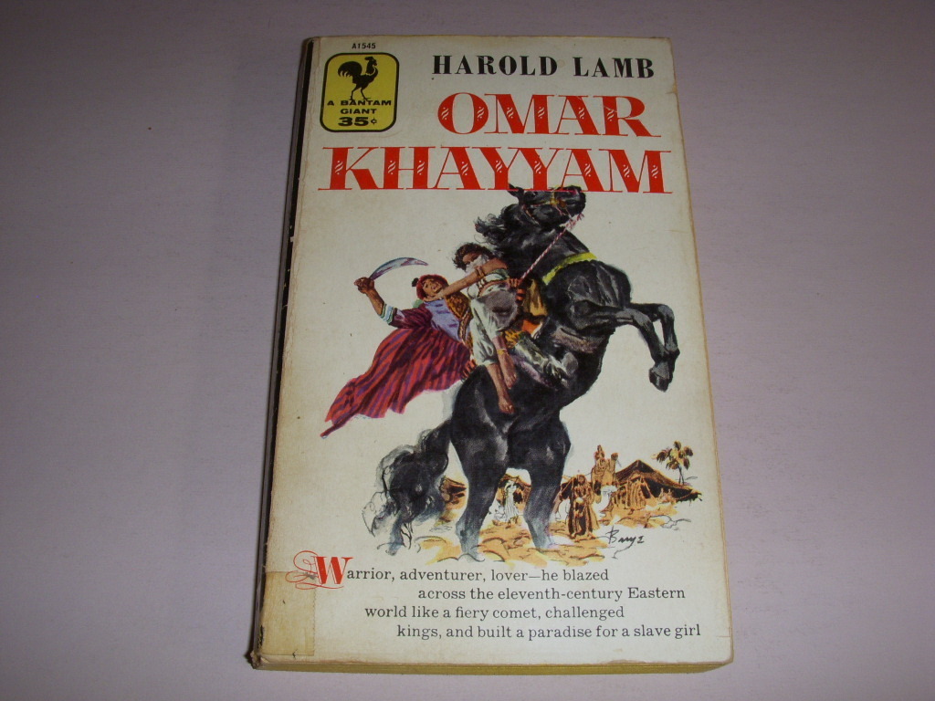 OMAR KHAYYAM by HAROLD LAMB, Bantam Book #A1545, 1956, Vintage Paperback!