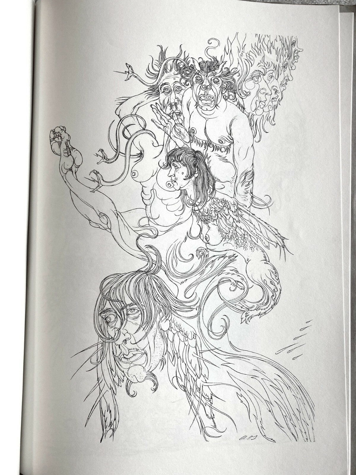 Austin Spare, Automatic Drawing, 1972, Limited Edition, Very Good Condition.