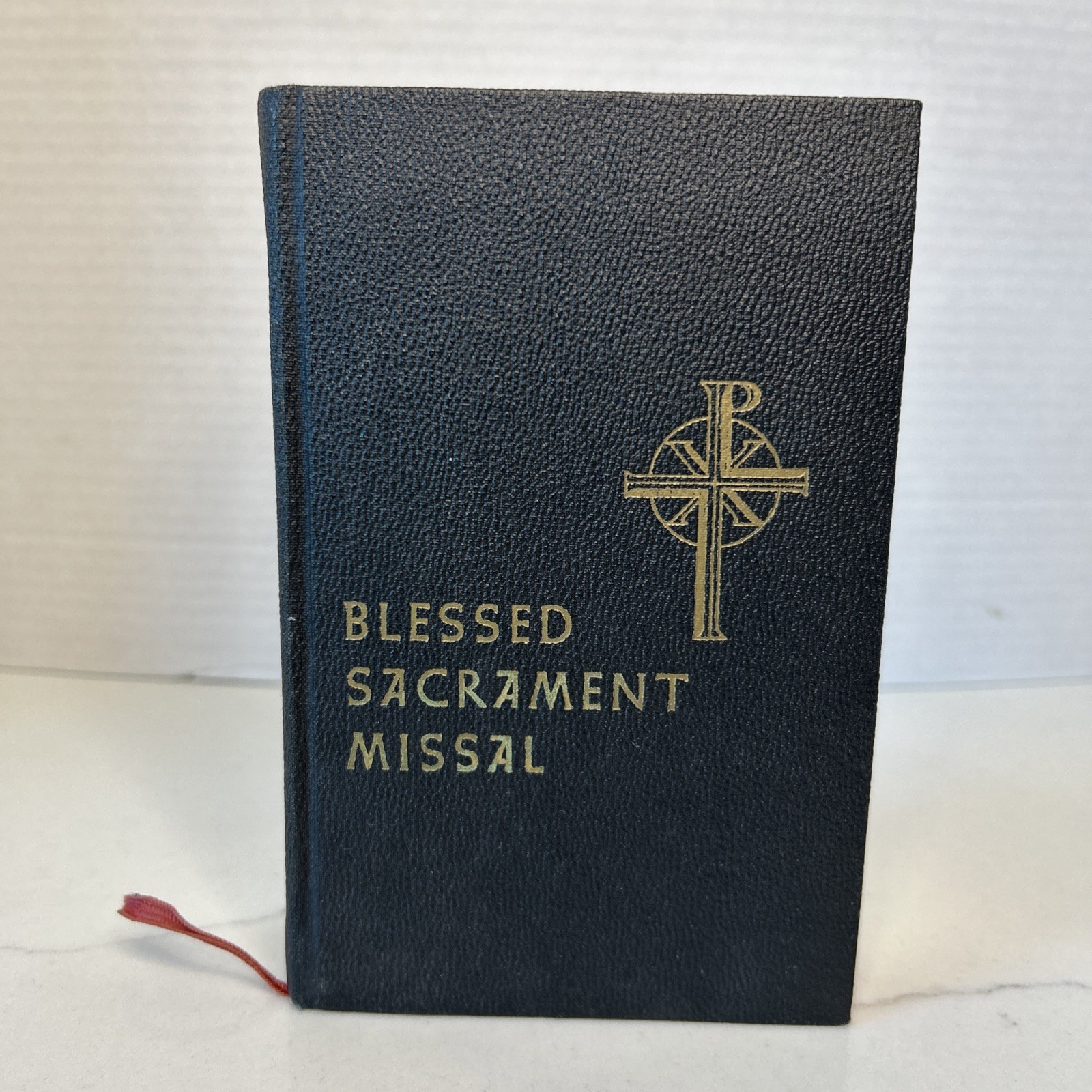 1958 Benziger Blessed Sacrament Missal Large Type Catholic Prayer Book Ribbons