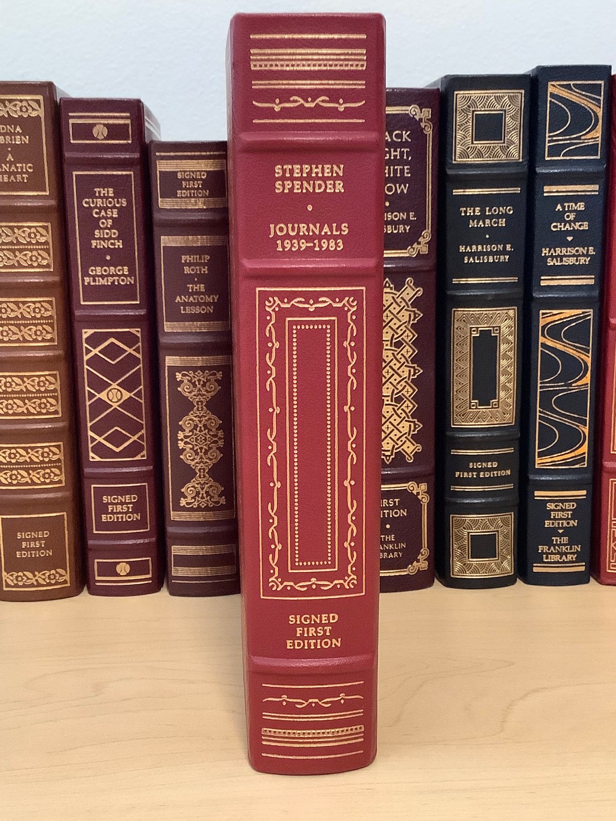 Journals 1939-1983 by Stephen Spender – Signed 1st Edition – Franklin leather