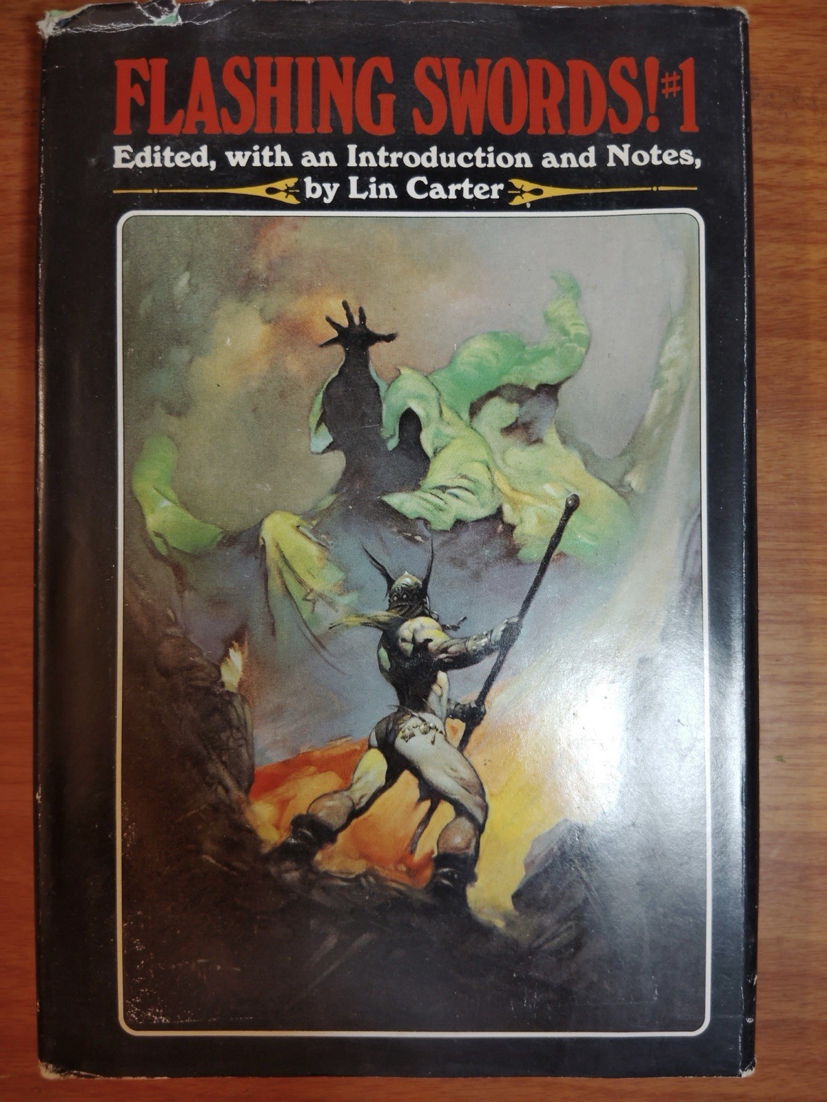 1973 FLASHING SWORDS!#1 HC DJ 4 TALES FRAZETTA CVR LIEBER VANCE ANDERSON CARTER