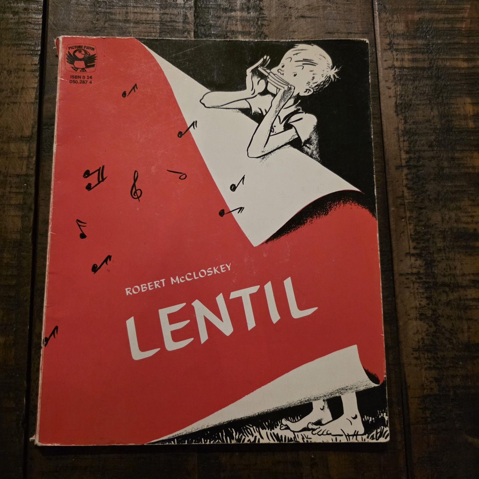 Vintage 1968 LENTIL Robert McCloskey paperback Book