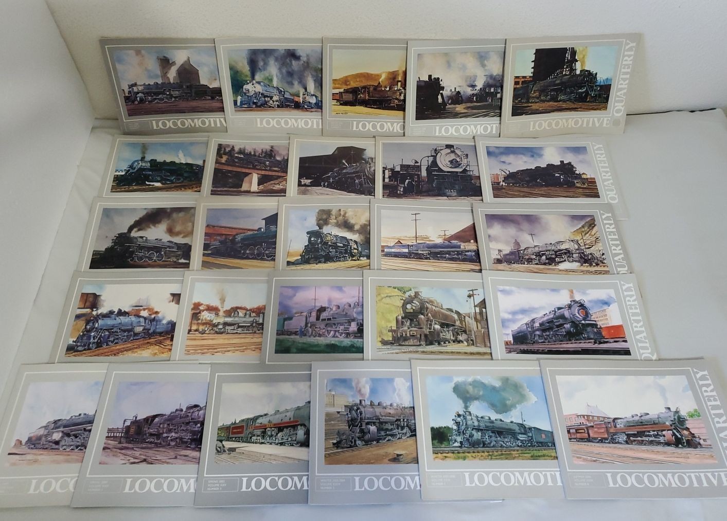 LOCOMOTIVE QUARTERLY LOT OF 26 from 1986 to 2006 – Trains Railroad History Books