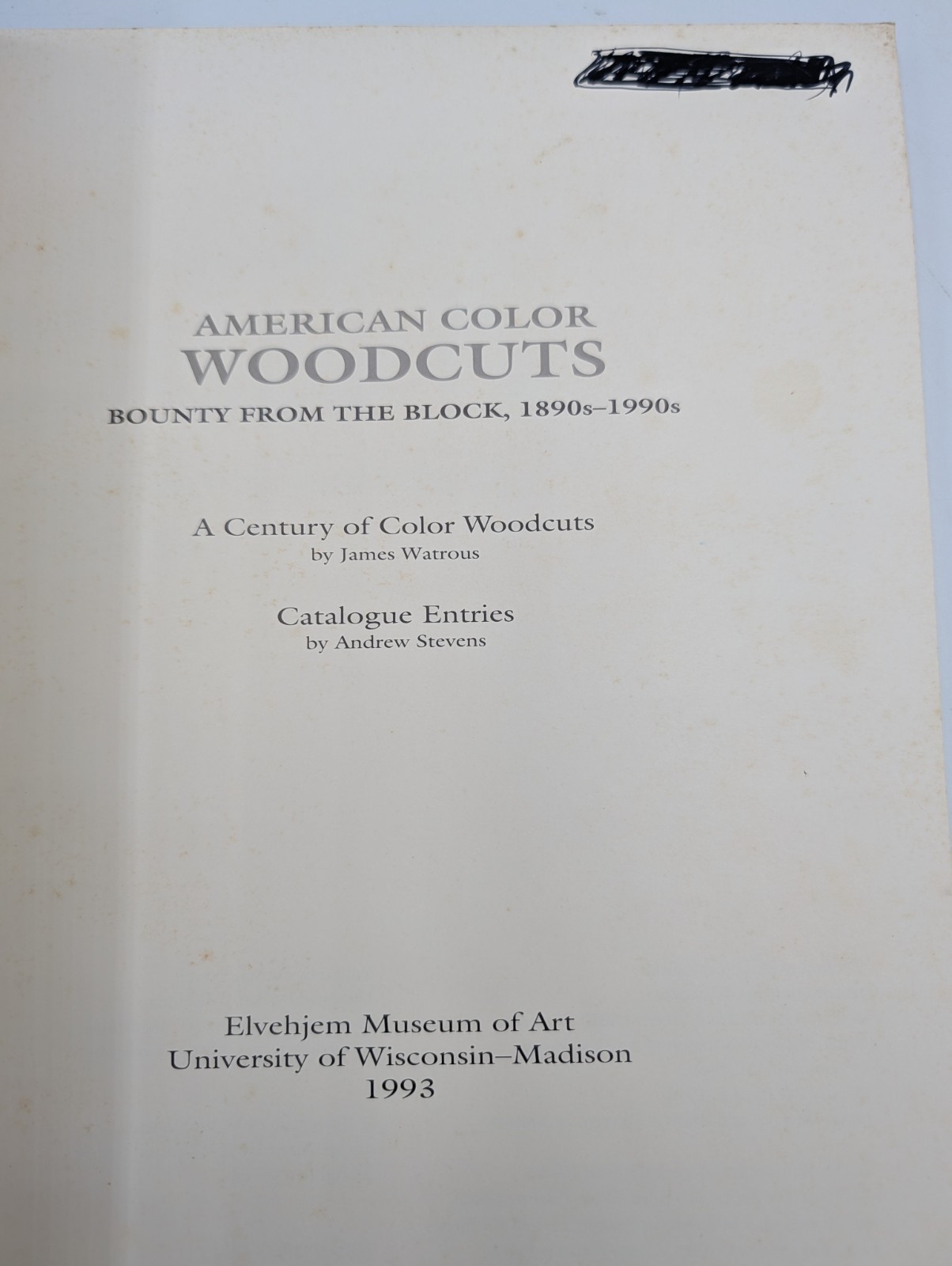 AMERICAN COLOR WOODCUTS Bounty from the Block 1890s-1990s – Watrous Elvehjem