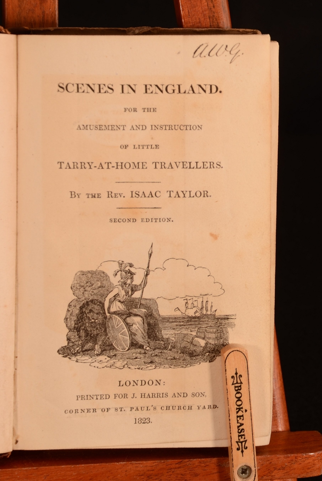 1823 Scenes in England Isaac Taylor Illus Folding Frontispiece Children’s Travel
