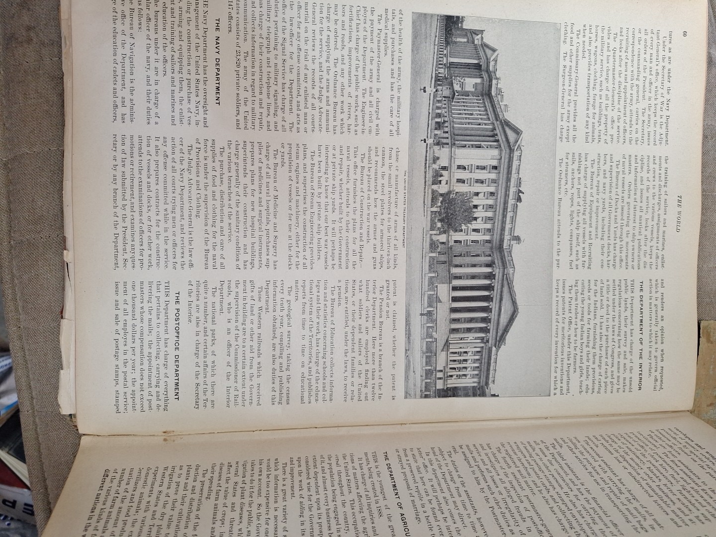 Vtg 1904 Twentieth Century Atlas & Illustrated World Hardback Book