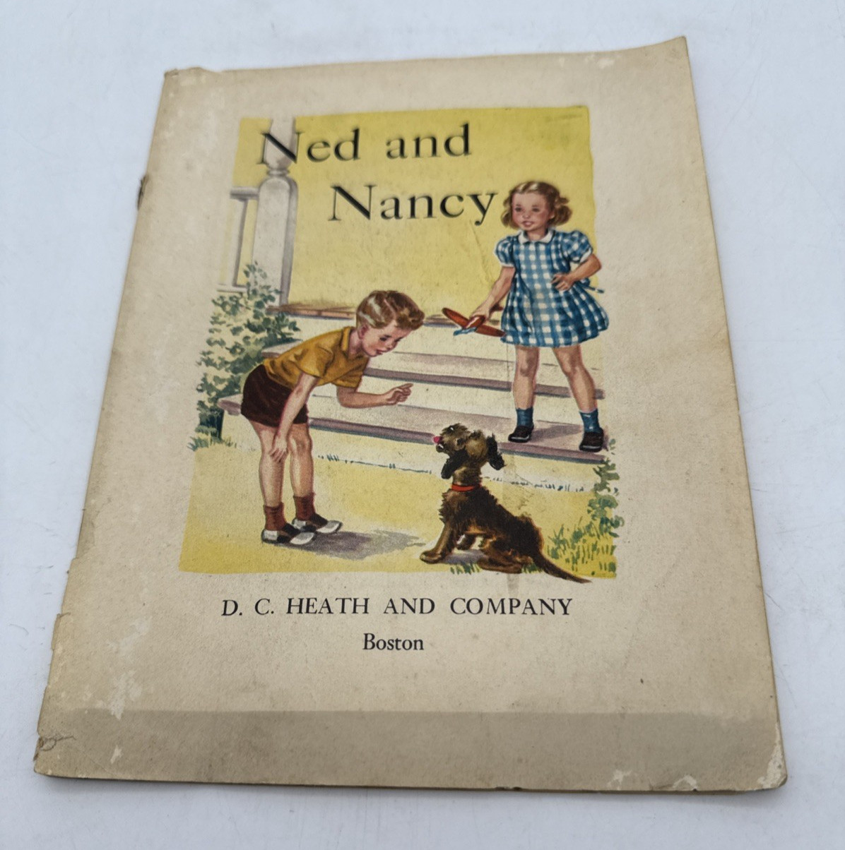 1946 Ned and Nancy by Inez Hogan Softcover School Book DC Heath missing cover