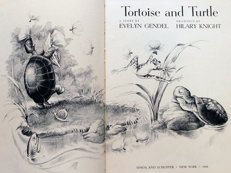 1960 TORTOISE AND TURTLE DBL-SIGNED Hilary Knight (Eloise) & Gendel w Event Pic!