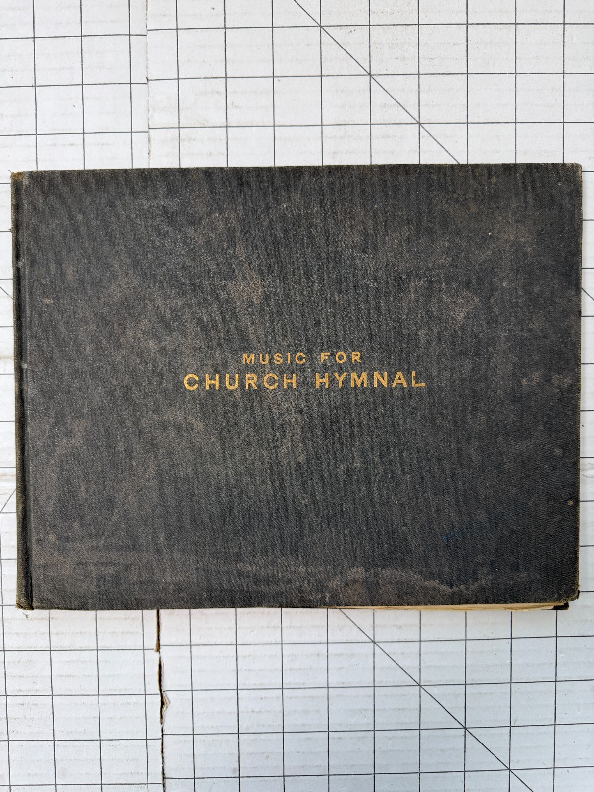 Music for Church Hymnal 1911 Hardcover Antique Church Sheet Music Book Vintage