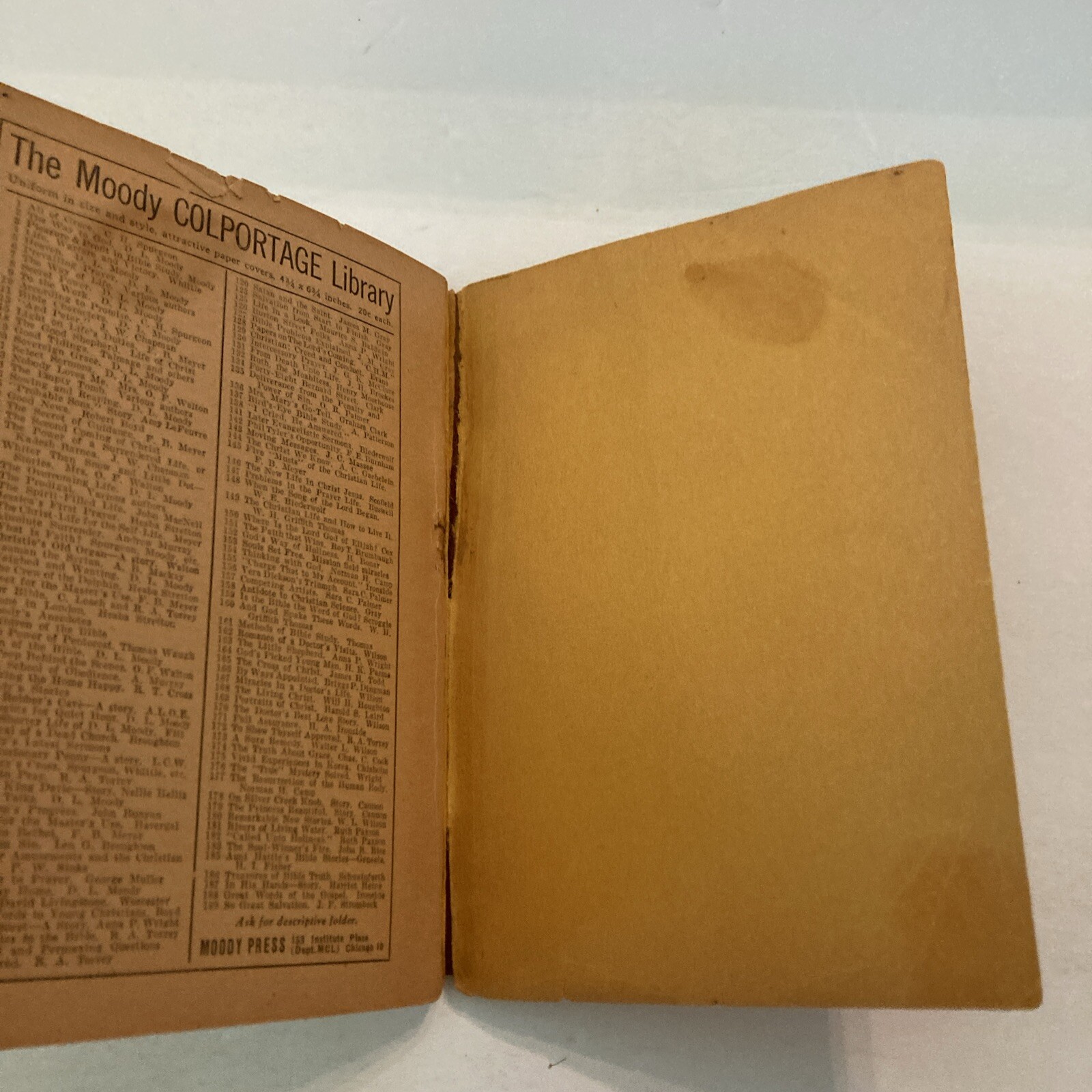 HEAVEN Dwight L Moody 1908 3rd Printing Softcover Missionary Religion