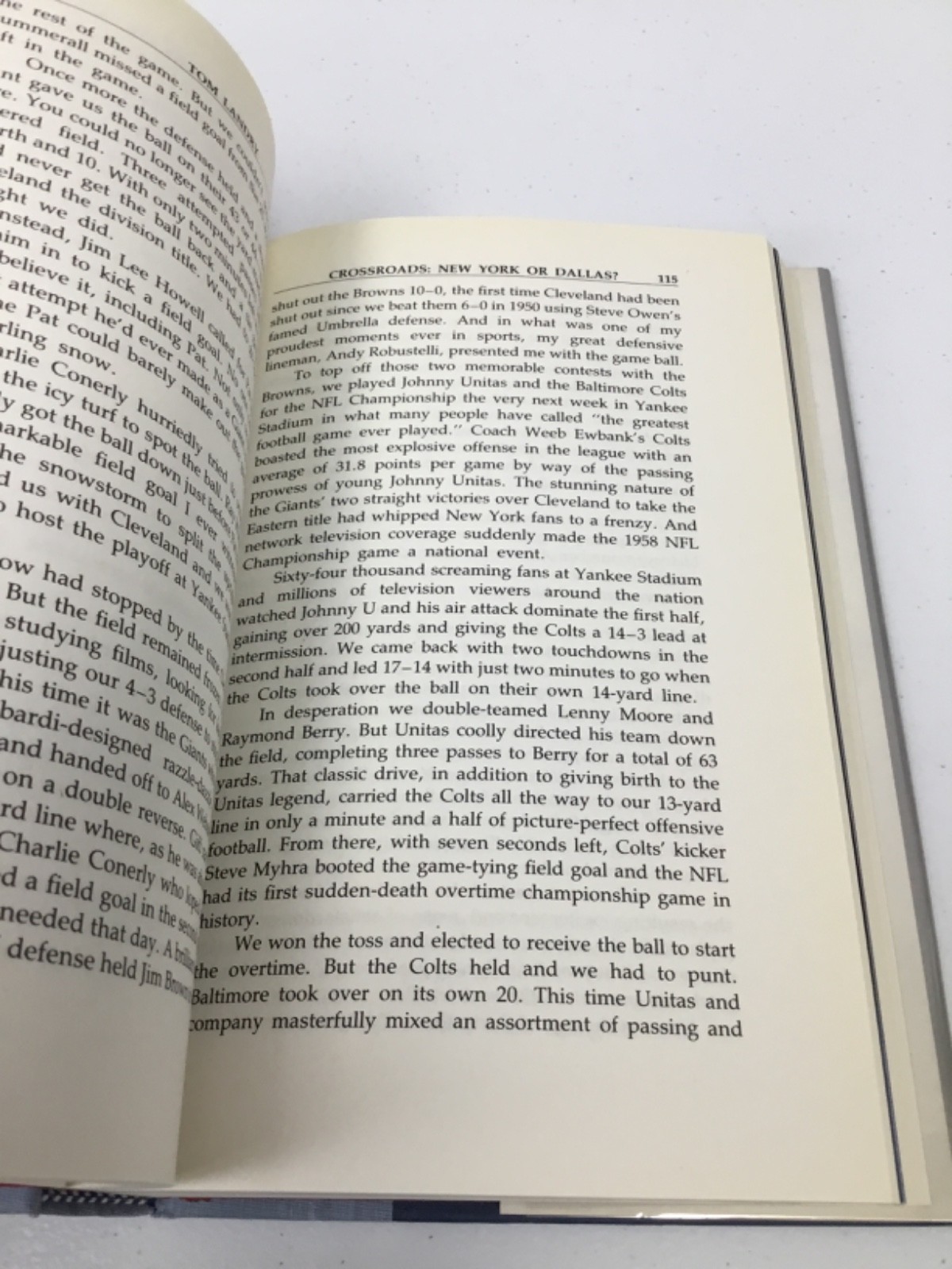 An Autobiography Tom Landry. Landry. 1990 HCDJ+Mylar, Signed, Illustrated