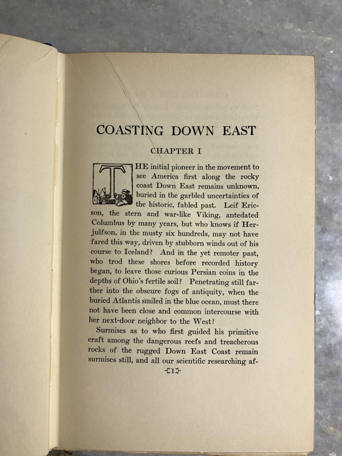 Rare 1st Ed Signed Book COASTING DOWNEAST [Maine] Ethel Hueston 1924 Dodd Mead