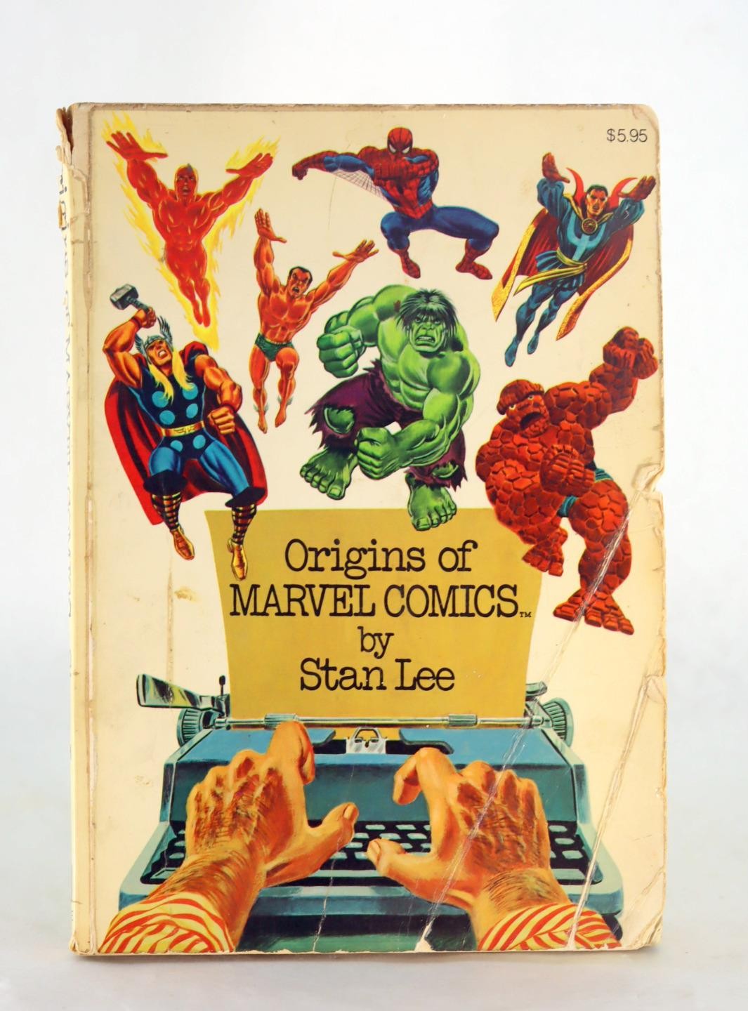 Stan Lee Signed 1st Edition 1974 Origins of Marvel Comics Paperback
