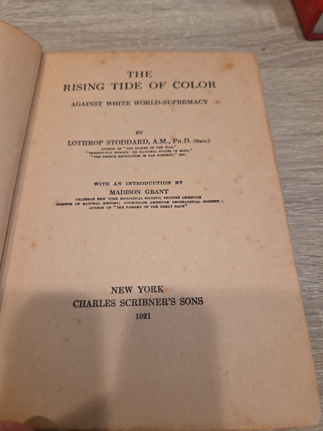 The Rising Tide of Color Against White World-Supremacy 1920 By Lothrop Stoddard