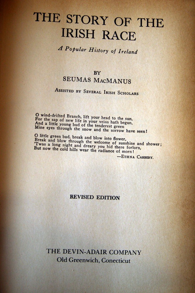 The Story of the Irish Race by Seumas MacManus 1986 HC/DJ History of Ireland