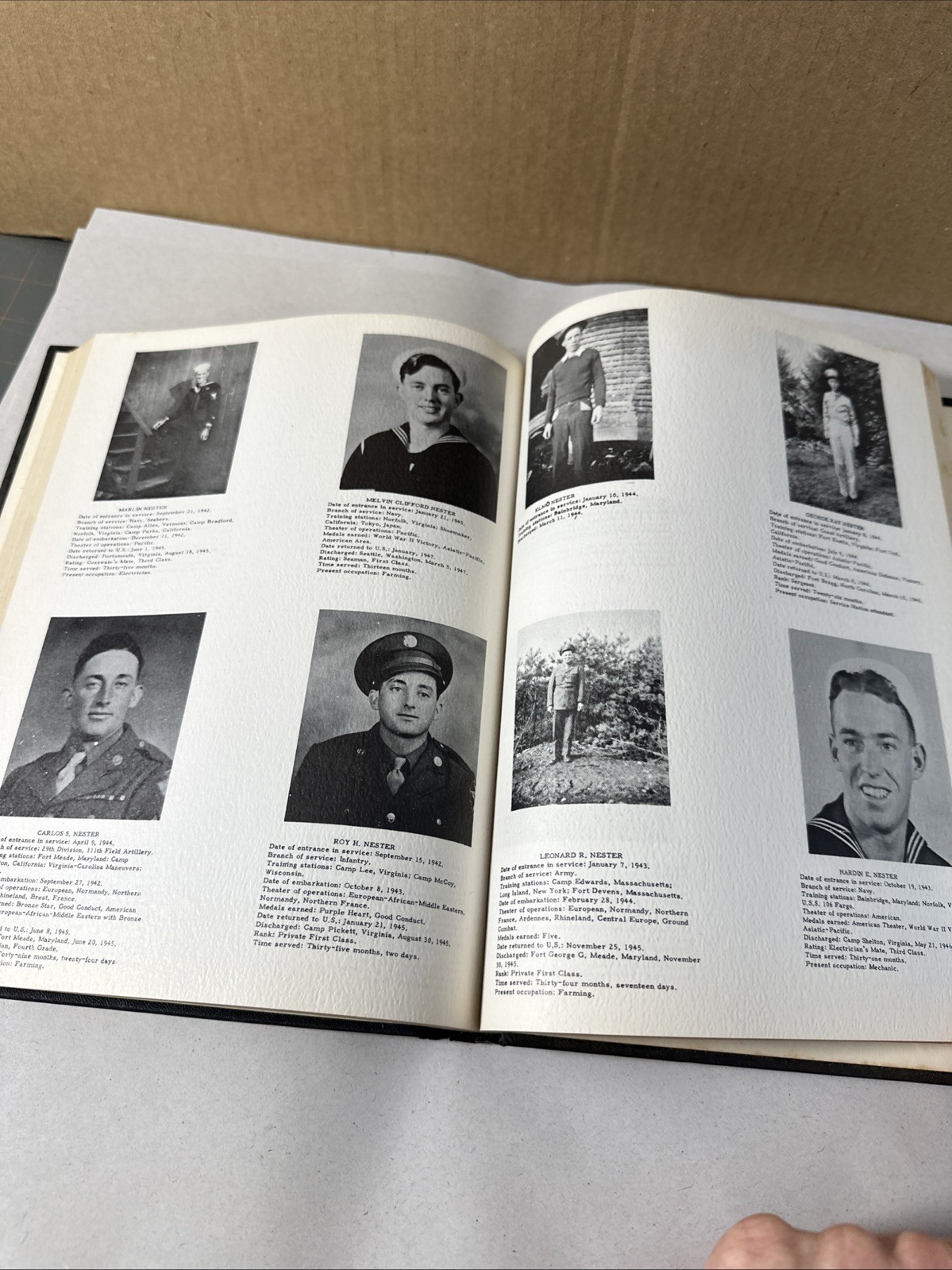World War I & II Community Service Book Hillsville Carroll County Virginia