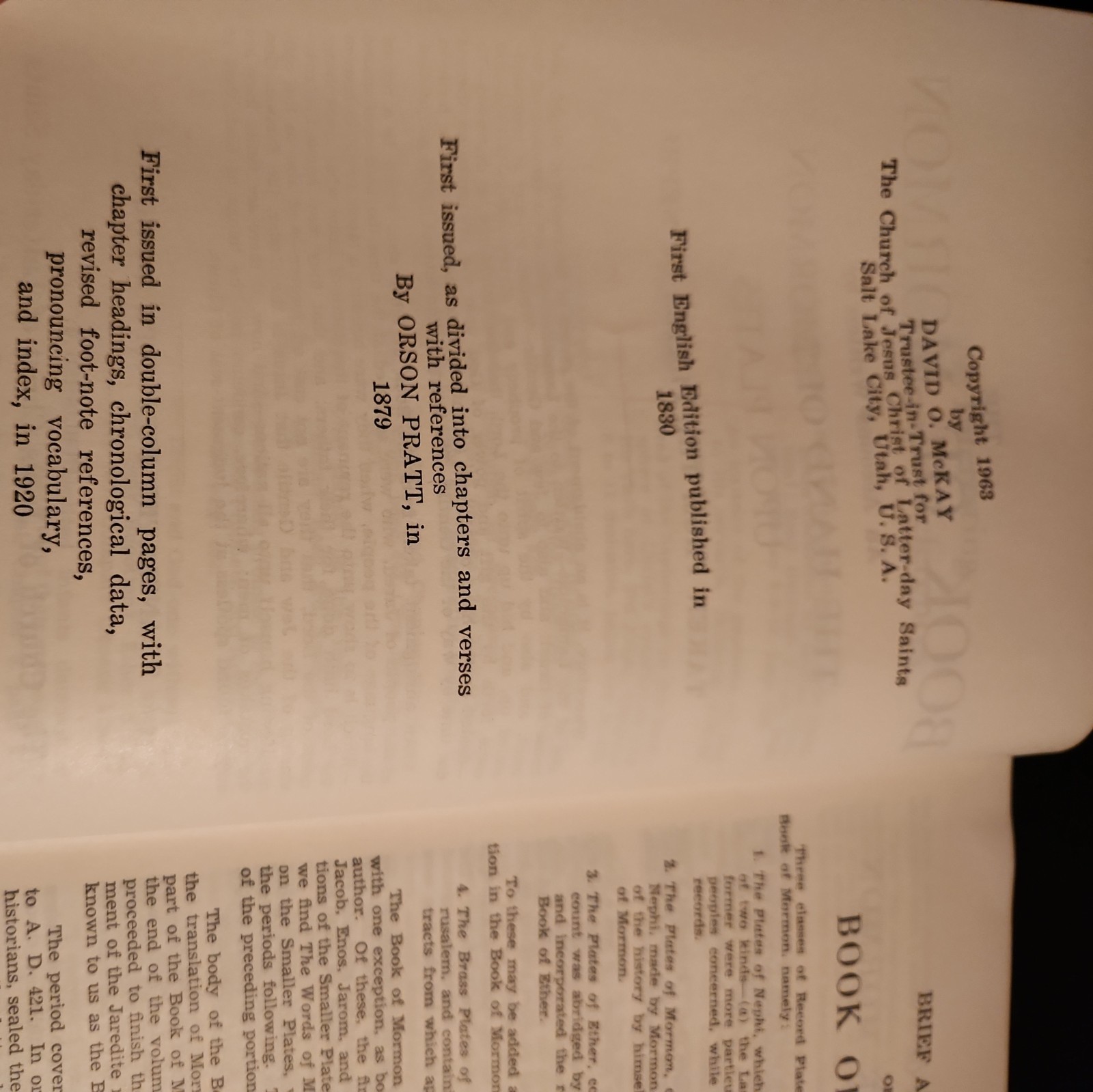 1965 triple combination hardcover b.o.m. d&c, Pearl of Great price vg condition