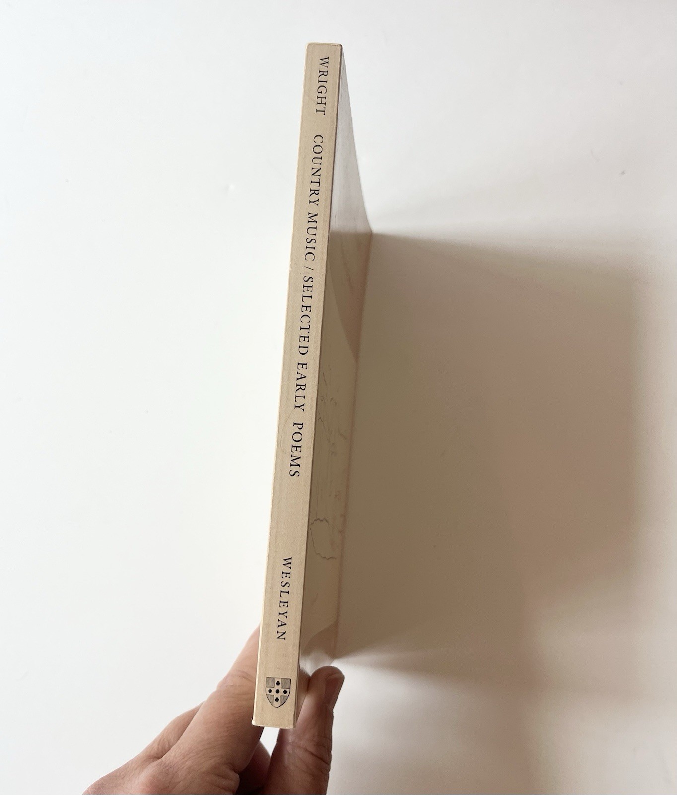 Charles Wright / COUNTRY MUSIC Selected Early Poems 1st Edition Paperback