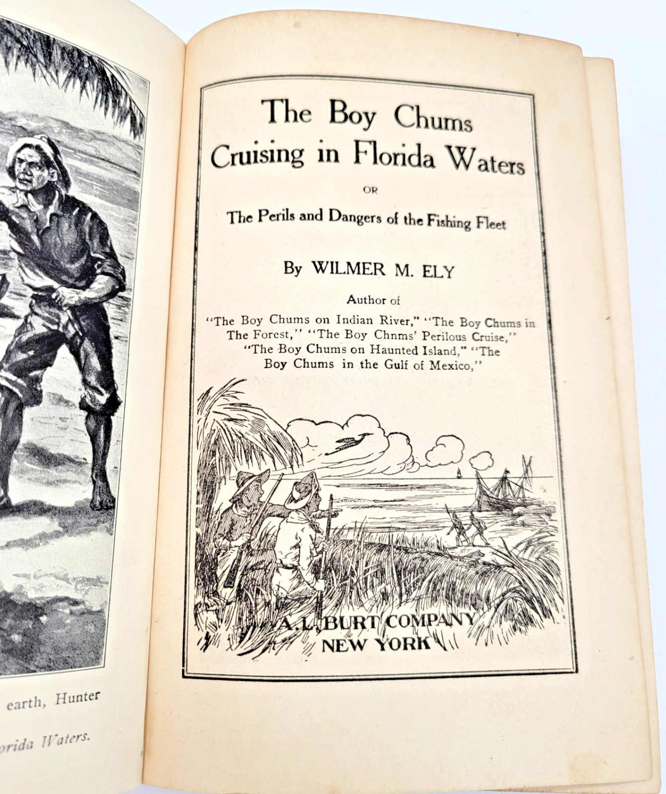 The Boy Chums Cruising In Florida Waters William M. Ely 1914 Antique Adventure