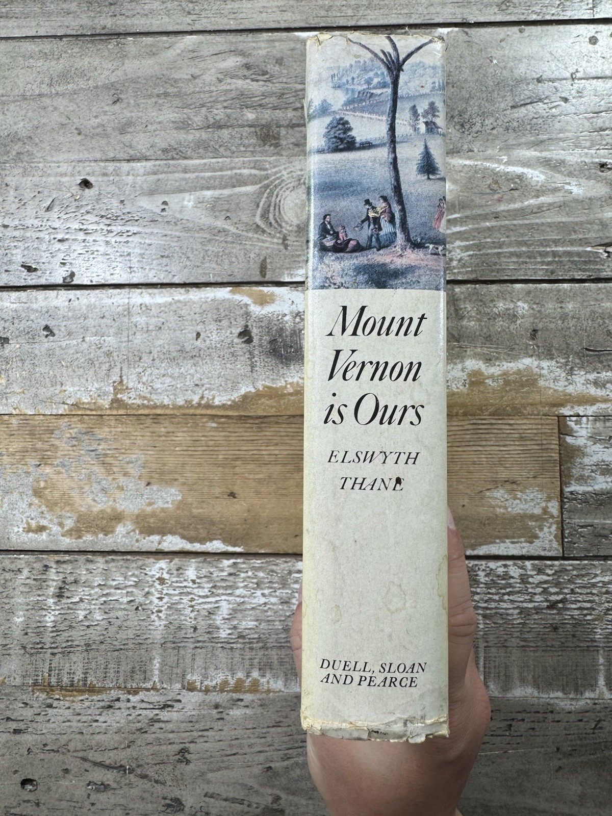 1966 Vintage History Book “Mount Vernon is Ours” Dust Jacket Illus 1st Edition