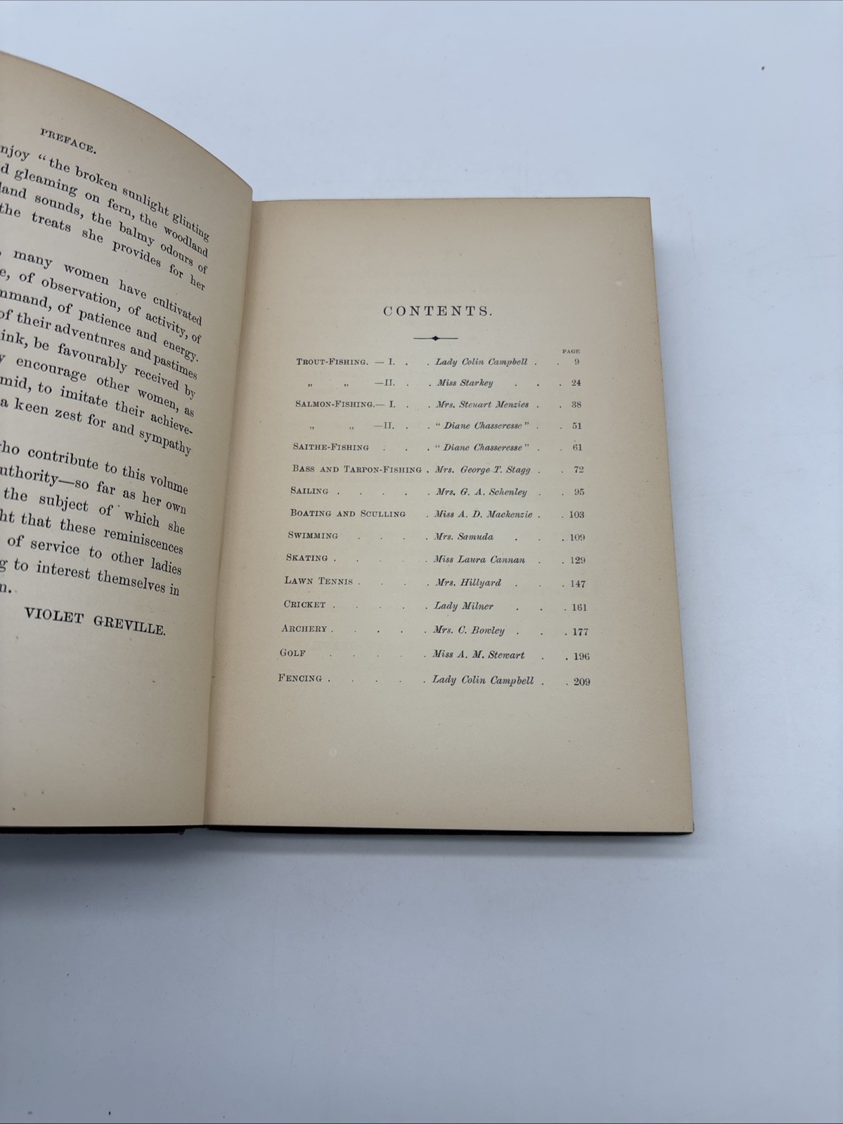 The Gentlewoman’s Book of Sports Lady Greville 1892 1st Ed Fishing Tennis Golf