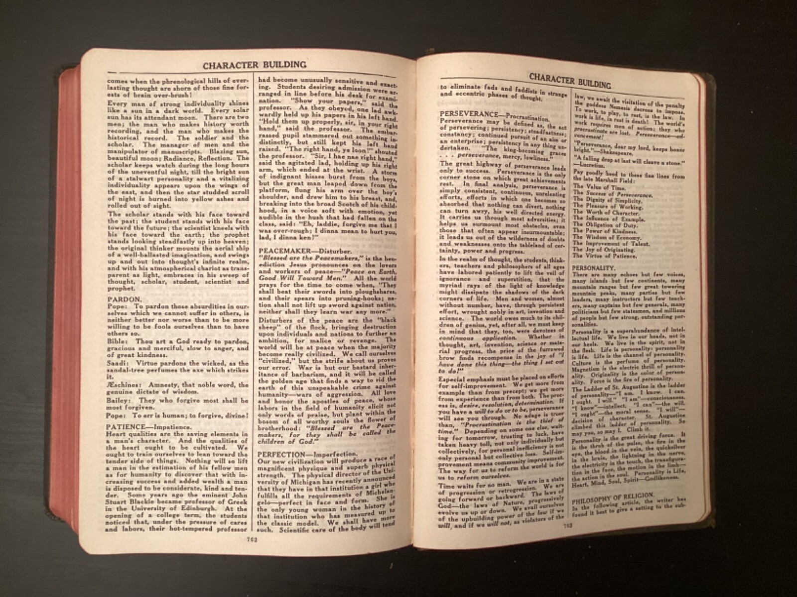 The System Bible Study: Revised and Enlarged Ed. 1933; Leatherbound Book