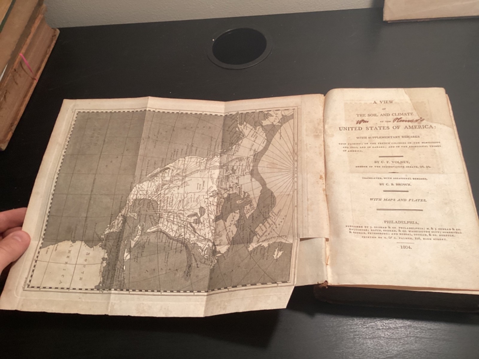 1804 A View Of The Soil And Climate Of The United States Of America – Volney